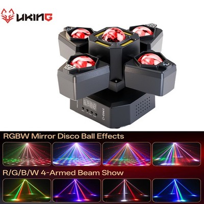 4 Arms Stage Laser Light LED Moving Head Light Bee Eye Laser DJ Disco Party Club