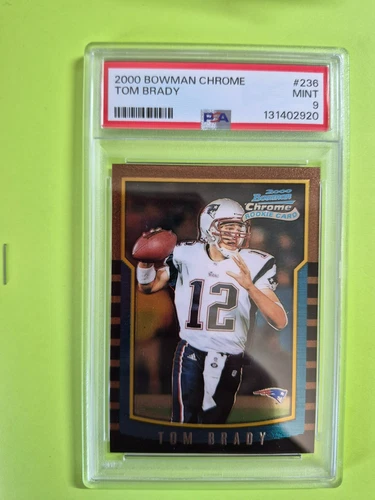 2000 Bowman Chrome #236 TOM BRADY ROOKIE CARD PSA 9 MINT NEW ENGLAND PATRIOTS