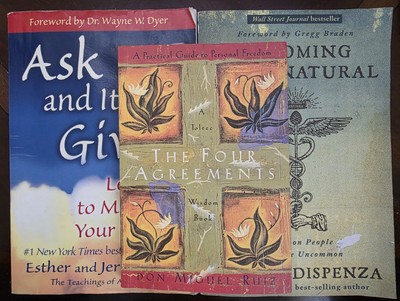Ask and It Is Given, Becoming Supernatural & The Four Agreements Books