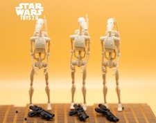 STAR WARS FIGURE 2012 MOVIE HEROES TRADE FEDERATION MTT BATTLE DROIDS X3