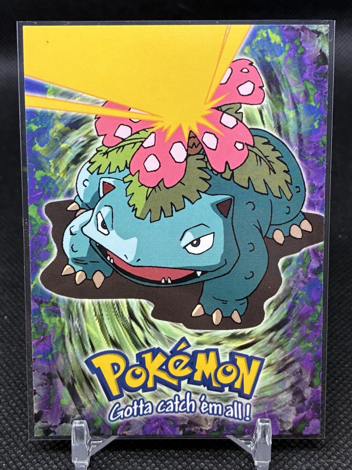 Topps Venusaur E3 of E12 Non-Holo Movie Edition Vintage Pokemon Card 1999