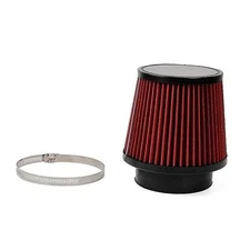 Red 4" 100mm Inlet Cone Replacement Dry Air Filter High Flow Car 4"(100mm)