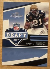 Calvin Johnson 2007 Prestige NFL DRAFT SHIELD HOF Rookie Card #nfld-13 (7434)