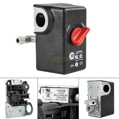 Condor 11KA2E Pressure Switch Control Valve 140-175PSI 1 Port 1/4'' FNPT MDR11/11