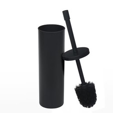 Better Homes  Gardens Metal Toilet Brush  Holder, Matte Black