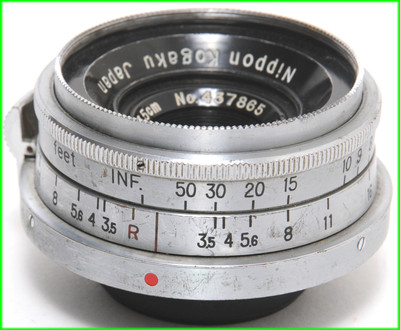 Vintage Nippon Kogaku W-Nikkor C 3.5/3.5cm lens for Nikon Vintage Nippon Kogaku W-Nikkor C 3.5/3.5cm lens for Nikon