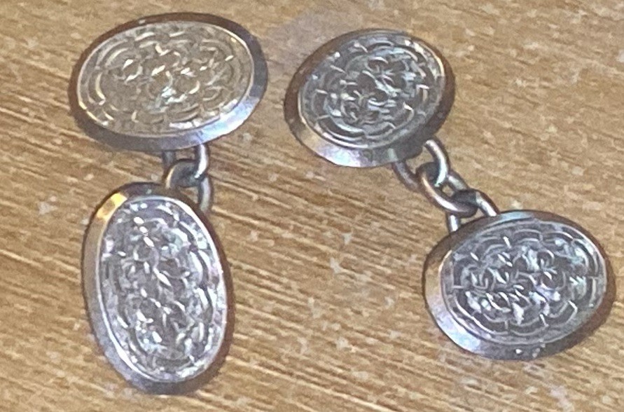 Vintage Genuine British 9 Carat Gold Stamped 375 RIC Gold Cuff Links | eBay