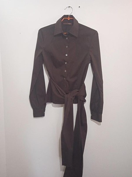 Women Bally Shirt Brown Cotton 38 / M / 46