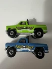 Hot Wheels Vintage 1977 EAGLE BYWAYMAN Green & Blue Trucks Blackwalls  NICE!!!!