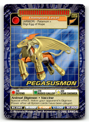 Digimon Digi Battle - Pegasusmon BO-127 - Series 3 - Bandai