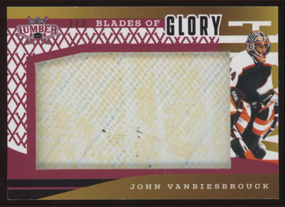 John Vanbiesbrouck /3 Blades of Glory Gold Stick #BG-21 2021-22 Leaf Lumber SP