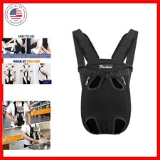 Adjustable Pet Front Cat Dog Carrier Backpack Travel Bag, Legs Out, Easy-Fit ...