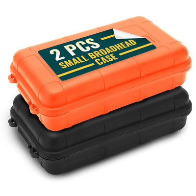2 Pcs Small Waterproof Box   Compact Size, Lightweight, Easy to Carry Dry Storag