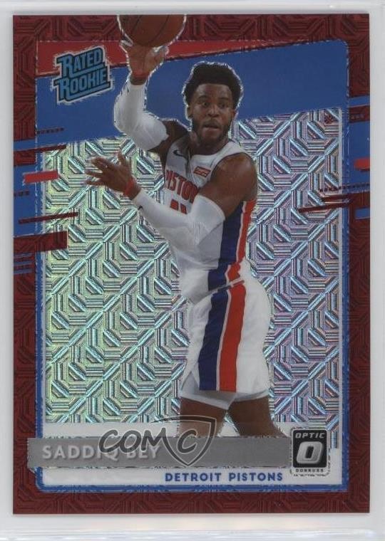 2020 Panini Donruss Optic Rated Choice Red Prizm 76/88 Saddiq Bey Rookie RC 15y4