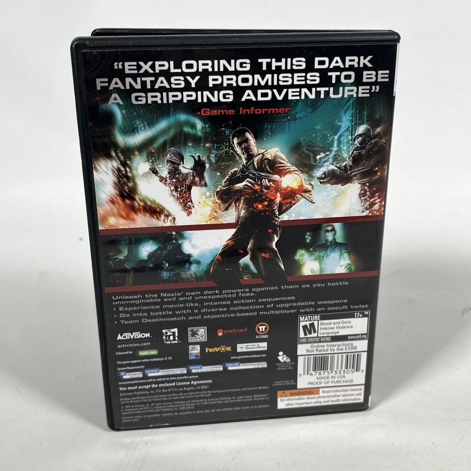 Wolfenstein (PC, 2009) PC DVD Games for Windows Complete - Image 2 of 4