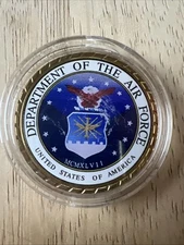 United States Space Force USAF Challenge Coin New W/case