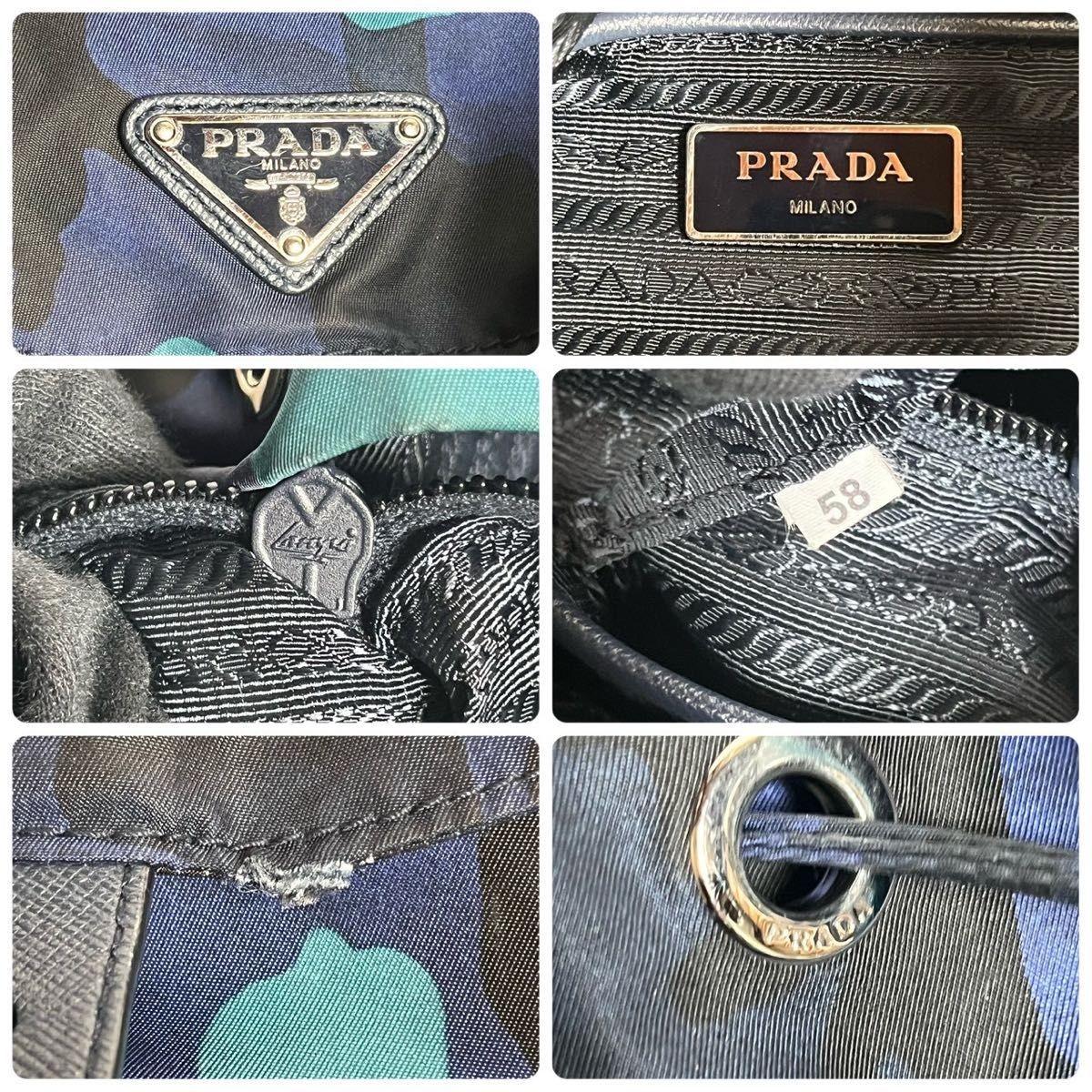 model Excellent condition PRADA triangular logo c… - image 8