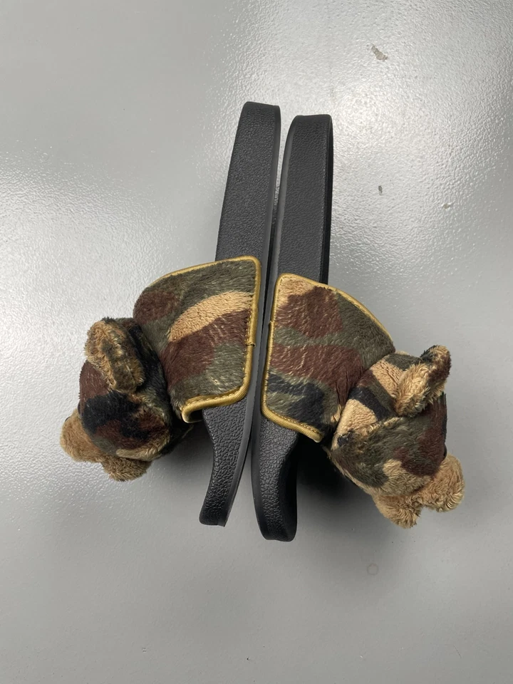 H02882 adidas Originals by Jeremy Scott 2021 JS Adilette Teddy US10 EU44.5 - Imagen 2 de 4