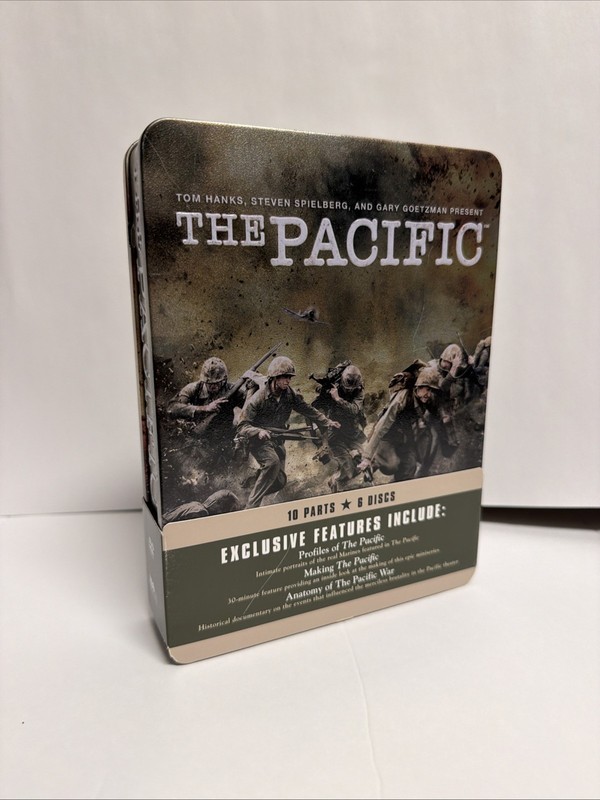 HBO's The Pacific Steel Case 6 Disc DVD Set LikeNew Steven Spielberg Tom Hanks