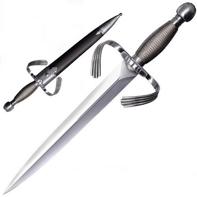 Cold Steel Large Parrying Fixed Knife Steel Blade Wire Wrapped Handle - 88EKA