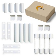 Lot de 4 caches de fenêtre en PVC et PVC pour porte FAVORIT KF3 EB, EL O, EL ...