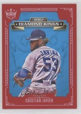 2021 Panini Diamond Kings Debut Red Framed Cristian Javier #DDK-HA uk2