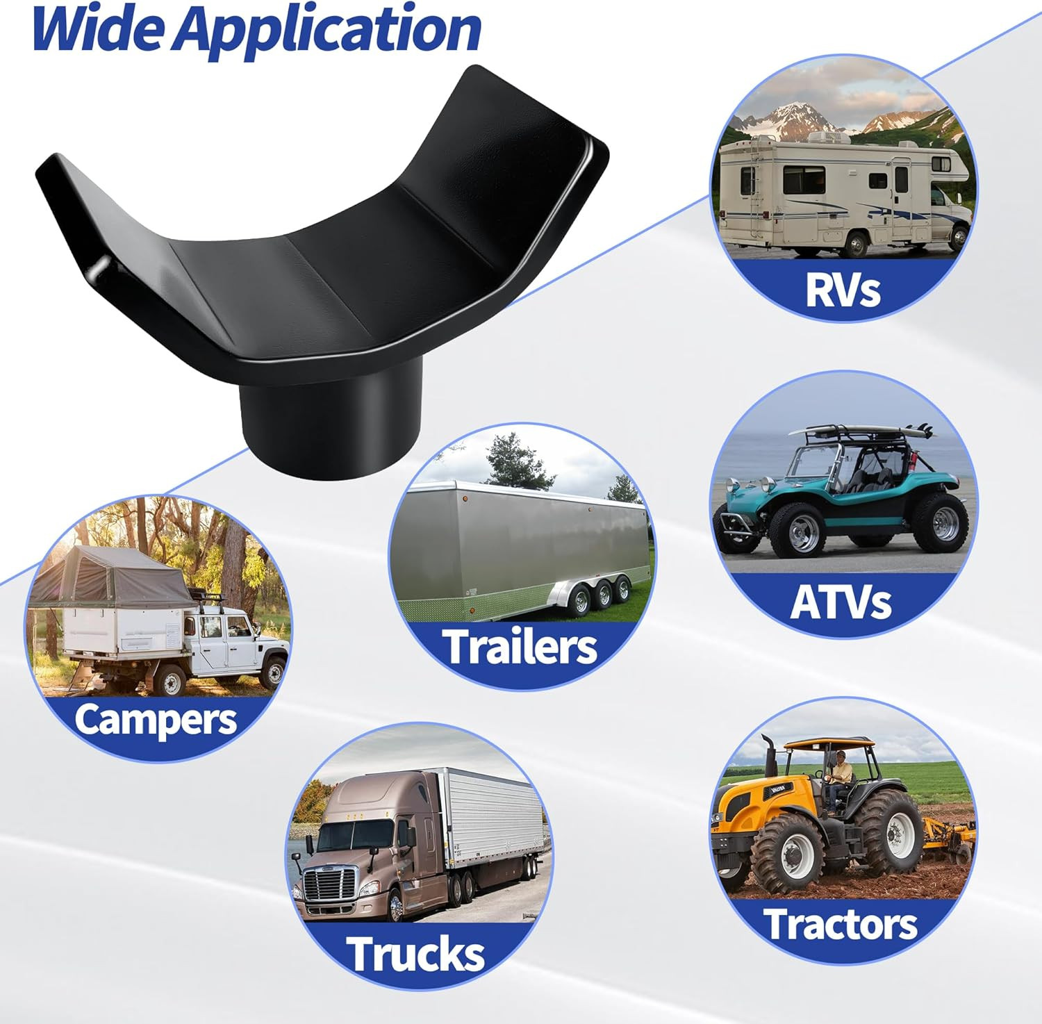 Bottle Jack Adapter for RV Trailer Truck Fits 2" 3" 4" round Square Shaft Tubes