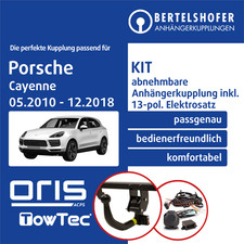 Für PORSCHE Cayenne Typ 92A 05.2010-12.2018 AHK abn +13pol sp. E-Satz TOP