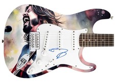 Dave Grohl Signed Custom Graphics Guitar - COA - Rock Memorabilia
