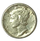 1929 S 10c Mercury Silver Dime Rare Ten Cents San Francisco