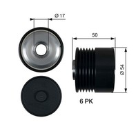 Generatorfreilauf Lichtmaschine Ø54Mm FüR Fiat Grande Punto 199 1.3 05-13