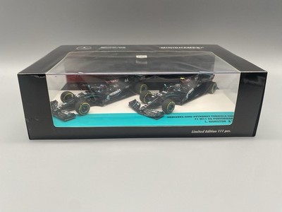 Minichamps F1 1:43 Mercedes W11 Duo Set Hamilton / Bottas Saison 2020 Champion