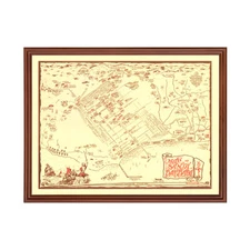 Old Map of Santa Barbara, CA 1930 - Vintage Santa Barbara Ca