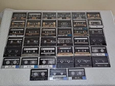 LOT OF 39 MAXELL,TDK,SONY USED CASSETTE TAPES (60,90,110) (  Metal & CrO2)