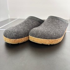 Haflinger Women Clogs 41 (10) Gray Wool Cork ...