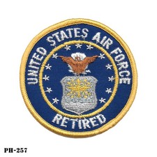 "UNITED STATES AIR FORCE RETIRED" Veteran Patch ~ USAF  ~ New