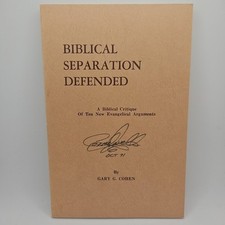 Biblical Separation Defended Gary G Cohen 1971 Paperback
