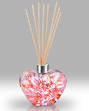 Nobile Glass - Mouth Blown & Hand Decorated Glass Heart Reed Diffuser