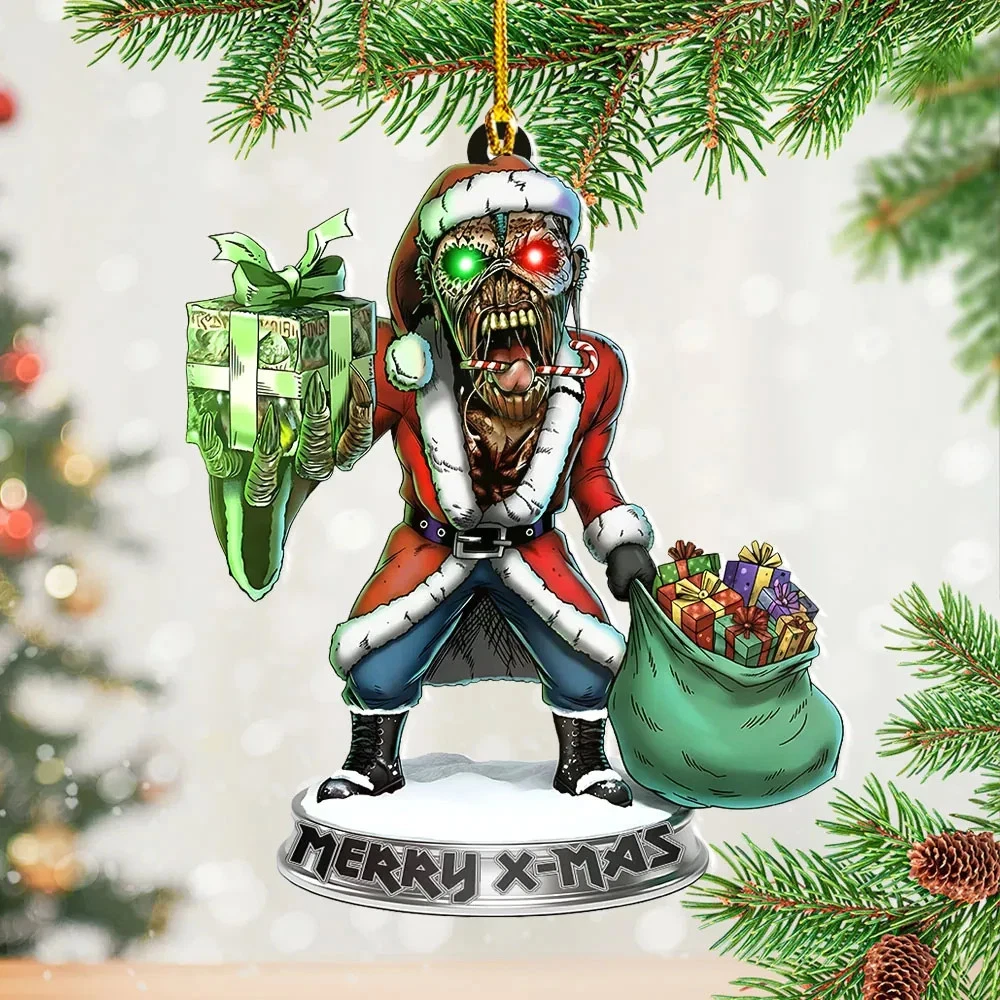Iron Maiden 2d flat Acrylic Ornament Christmas Gift