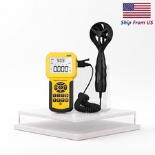 HVAC CFM CMM Anemometer 0.3-45m/s Split Probe 600 Data USB PC Software BT-856A