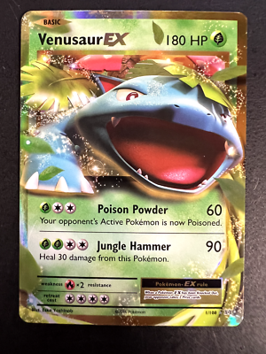 Venusaur EX 1/108 Holo Ultra Rare XY Evolutions Pokémon TCG NM | eBay