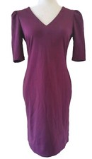 Banana Republic Dress Women 2 Long Sleeve Stretch V Neck Cocktail Classic Travel