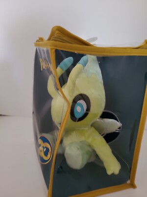 2016 Pokemon 20th Anniversary Celebi Tomy Plush Toy w/ Zipper Bag