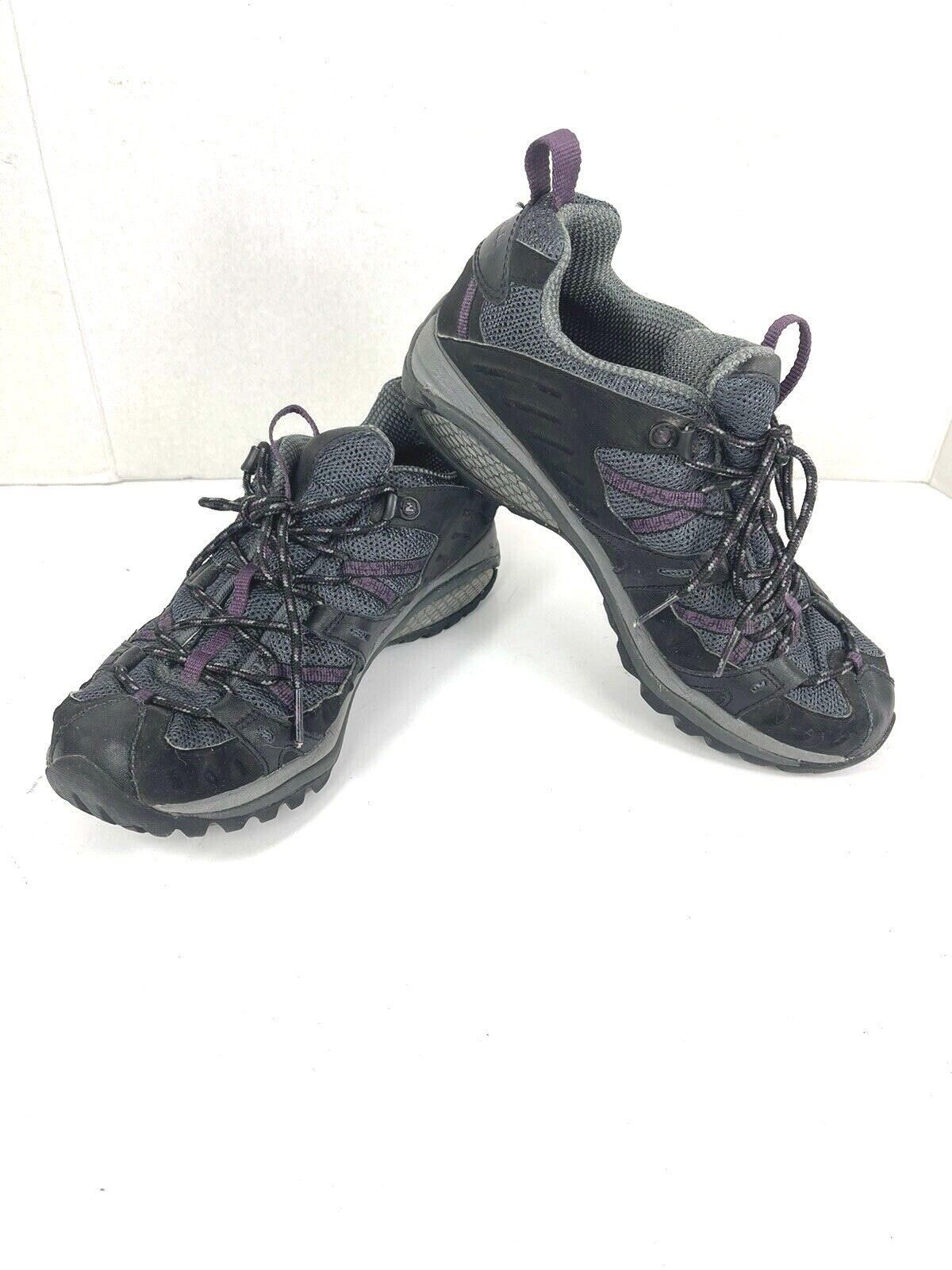 Merrell Sneakers Donna 9M Damson Siren Scarpe Nero Viola Trail Hiking Vibram