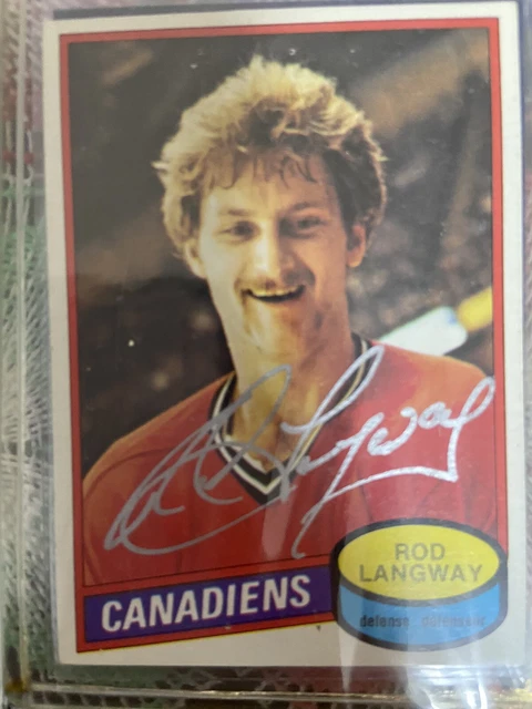 Selten! 2007-08 OPC Rückkauf Autogramm RC Rod Langway 1980-81