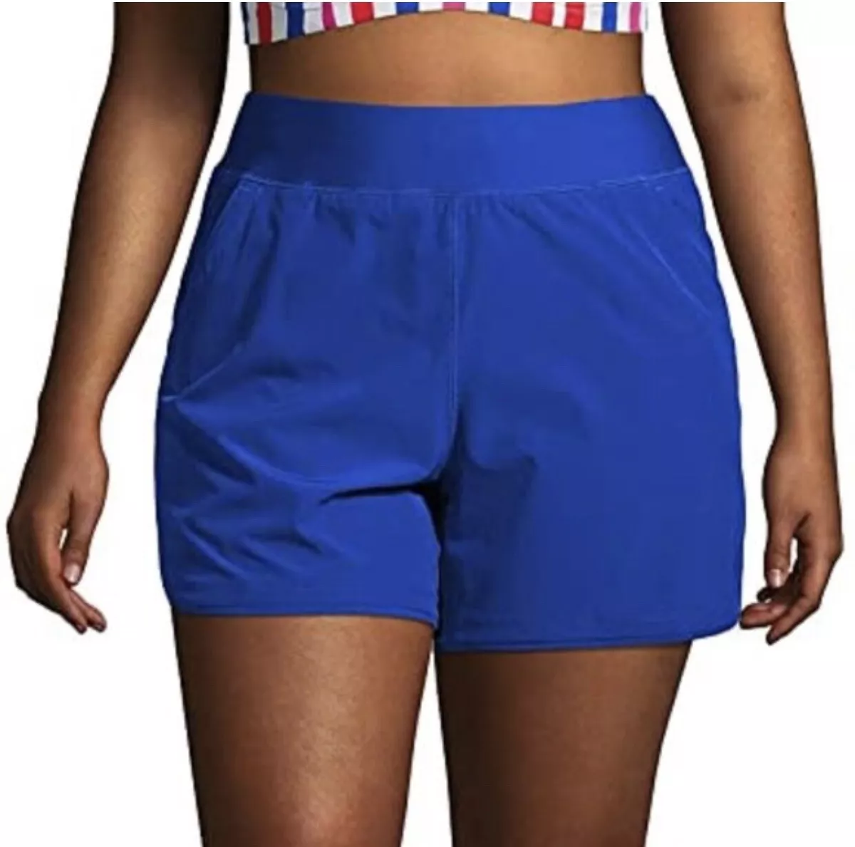 Long Strip off Spectacle drawstring swim shorts women Wings I was