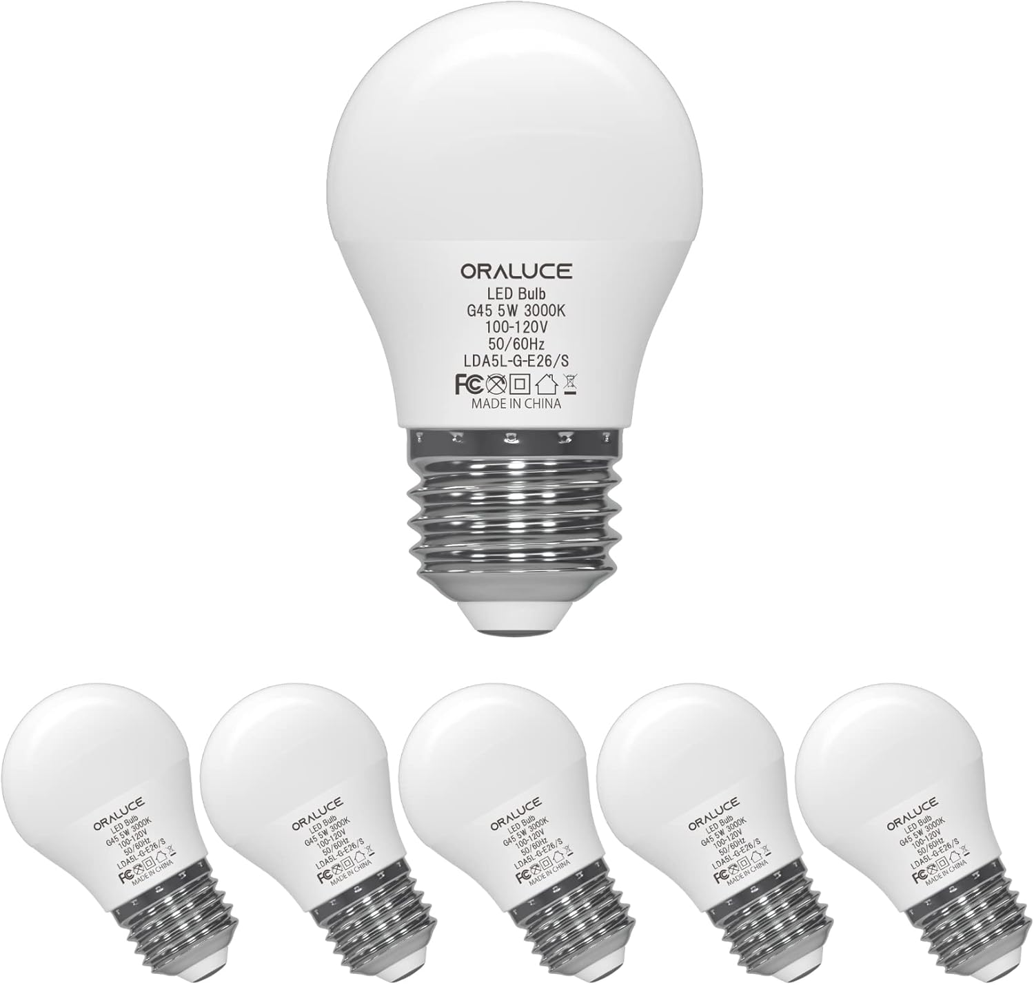 A15 LED Bulb 5 Watts Warm White 3000K,40W Equivalent Table Lamp Bulb, E26 Standa