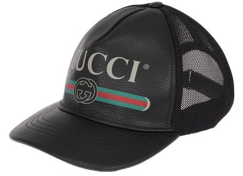gucci cap leather