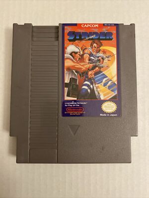 Strider Nintendo NES 1989 Capcom Cleaned Tested Classic Retro Action Platformer