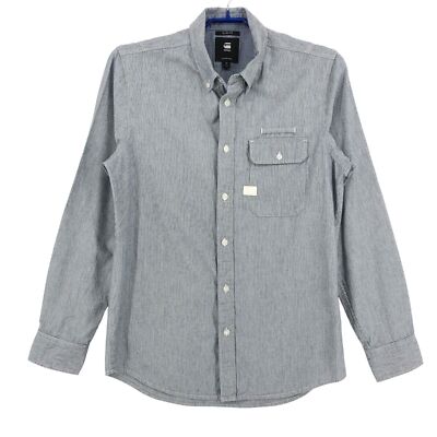 G-STAR Herren Bristum Flap Bttn Dwn Slim Fit Langarm Lässig Hemd Größe M